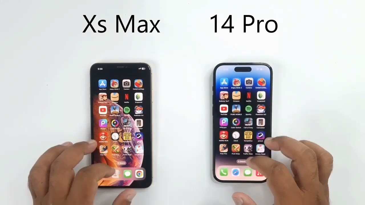 Apple iPhone XS Max vs Apple iPhone 14 Pro Speed Test - YouTube