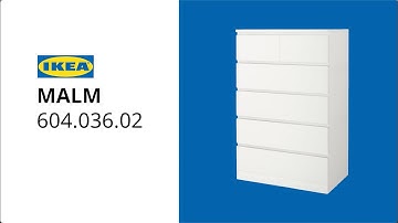 IKEA MALM Chest of 6 drawers assembly instructions