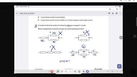IGCSE Past Question - Electrical Circuits 