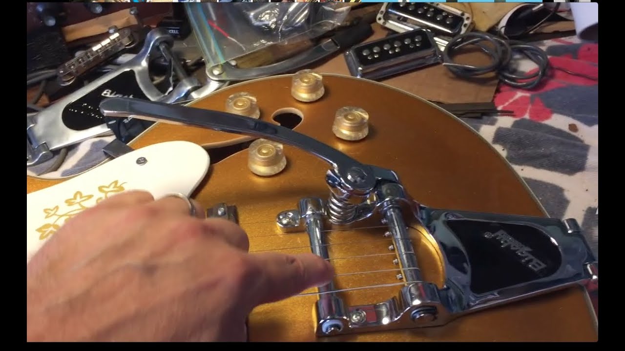Bigsby B7 to B3 conversion, Gibson / Chibson upgrade / modification by Link Rayford.