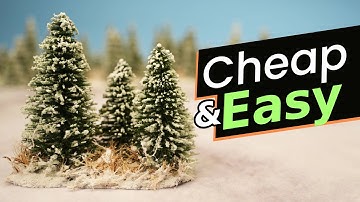 Turn Christmas Village Trees Into An Enchanted Forest