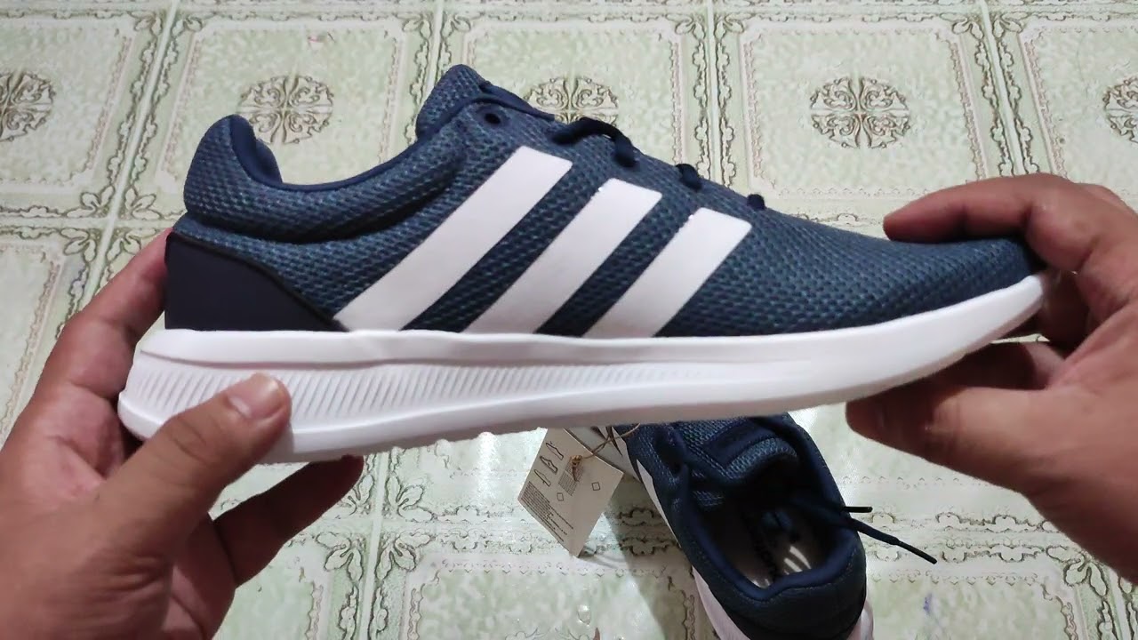 Adidas Lite Racer 2.0 shoes (blue) unboxing YouTube