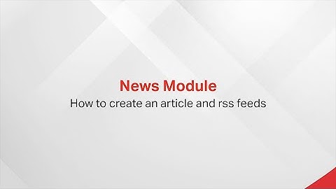 QuickSeries News Module Tutorial