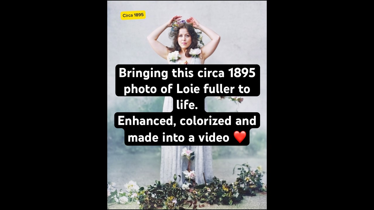 I bring Loie Fuller to life in this video. She was an innovative American dancer and choreographer.