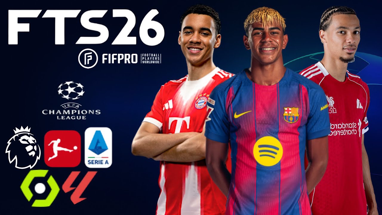 FTS 2026 MOBILE™ UCL EDITION NEW UPDATE 300 MB LATEST KITS & TRANSFERS 2025/26 ANDROID OFFLINE