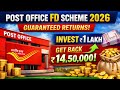 Post Office FD 2026 | Best FD Scheme | Latest Interest Rates | Best Government Investment Scheme |