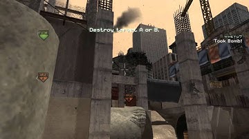 mw3 first blood throwing knife across map hardhat SnD