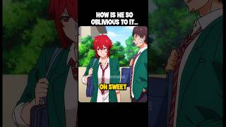 How Is He So Oblivious To It... 😳💀 #anime #tomochan #animemoments