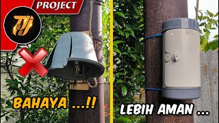 Cara Bikin Rumah Saklar Lampu Penerangan Jalan Pakai Pipa Pvc