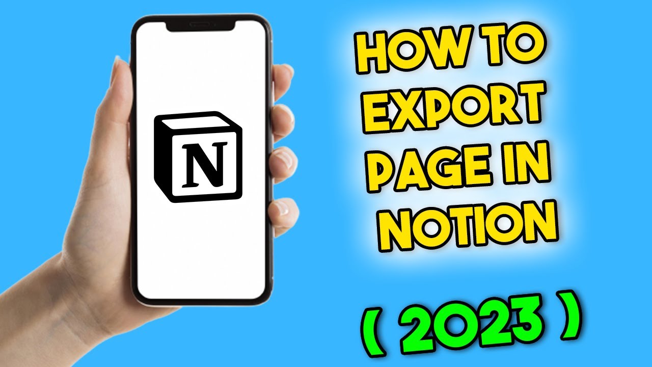 how-to-export-page-in-notion-2023-youtube
