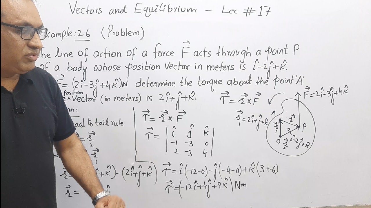 CH#2 Lec -17 | Torque Problem Example 2.6 | 1st Year FSc Physics - YouTube