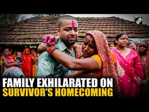 Family exhilarated, Survivor returns home after being stranded in tunnel for 9-days in Nepal Floods