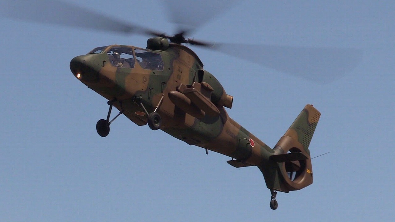 立川航空祭2026] JGSDF OH-1 Helicopterオメガ - YouTube