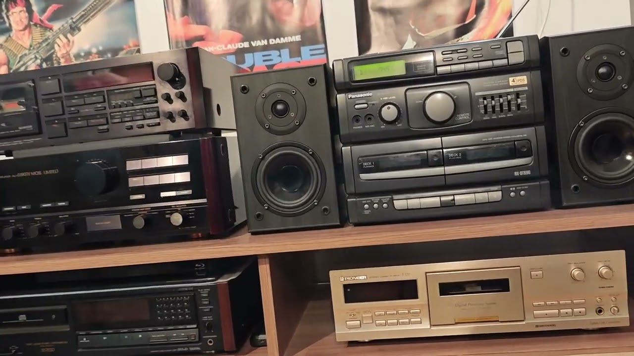 Музыкальный центр (голова) - Panasonic RX-DT690 (1996 гв), слушаем на акустике Kenwood LS-990HG