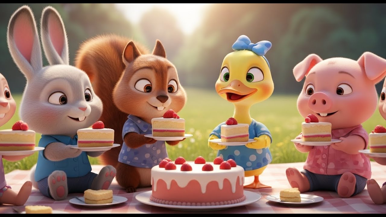 Veggie Cake for Animals | Healthy Food Song for Kids | Nursery Rhymes & Songs for Children