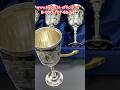 Серебряные бокалы для воды или вина ручной работы «Династия»