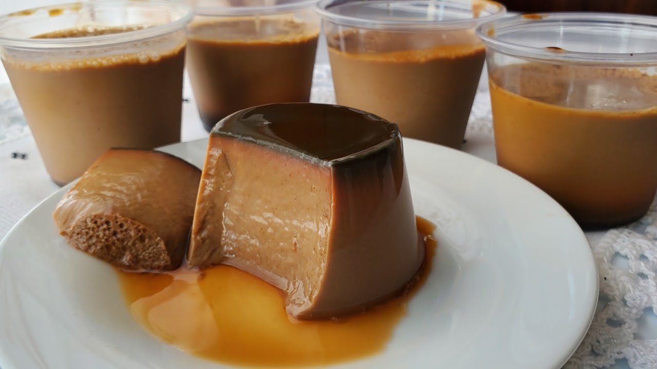 FLAN DE MOCA SIN HORNO  PARA NEGOCIO