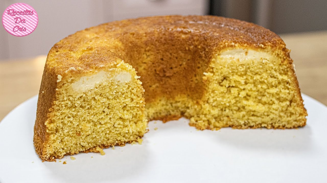 BOLO DE MILHO DE LATINHA CREMOSO COM REQUEIJÃO | RECEITAS DA CRIS