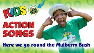 Kids Action Songs and Nursery Rhymes. Here we go round the Mulberry bush with Clamber Club