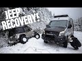 HE FLIPPED HIS JEEP! | SATvan vehicle recovery...