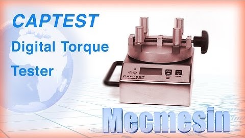 CAPTEST Digital Torque Tester - Mecmesin Torque Measurement Systems