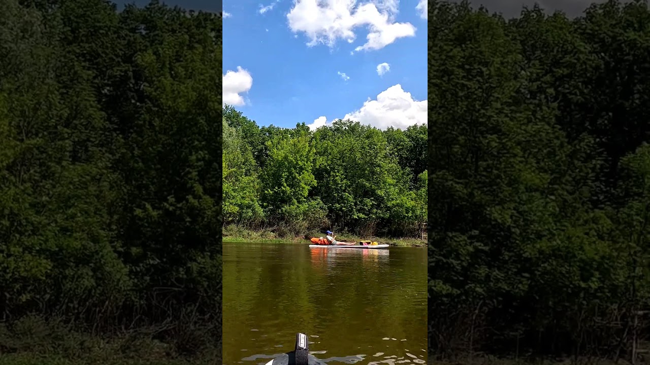 195 км на сапборде по реке Ворона 