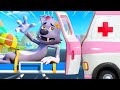 Hickory Dickory Dock | Ambulance Rescue Team | Nursery Rhymes &amp; Kids Songs | BabyBus - Cars World