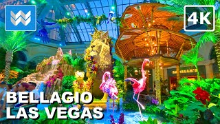 [4K] Bellagio Hotel Gardens in Las Vegas Strip Nevada USA 2022 Walking Tour & Travel Guide