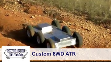 Custom 6WD ATR with IG52 136RPM Gear Motors by SuperDroid Robots