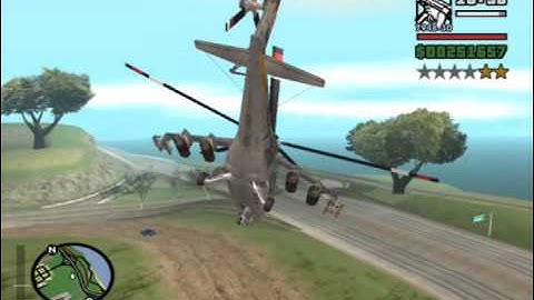 GTA SA: MI-24 Hind realistic handling