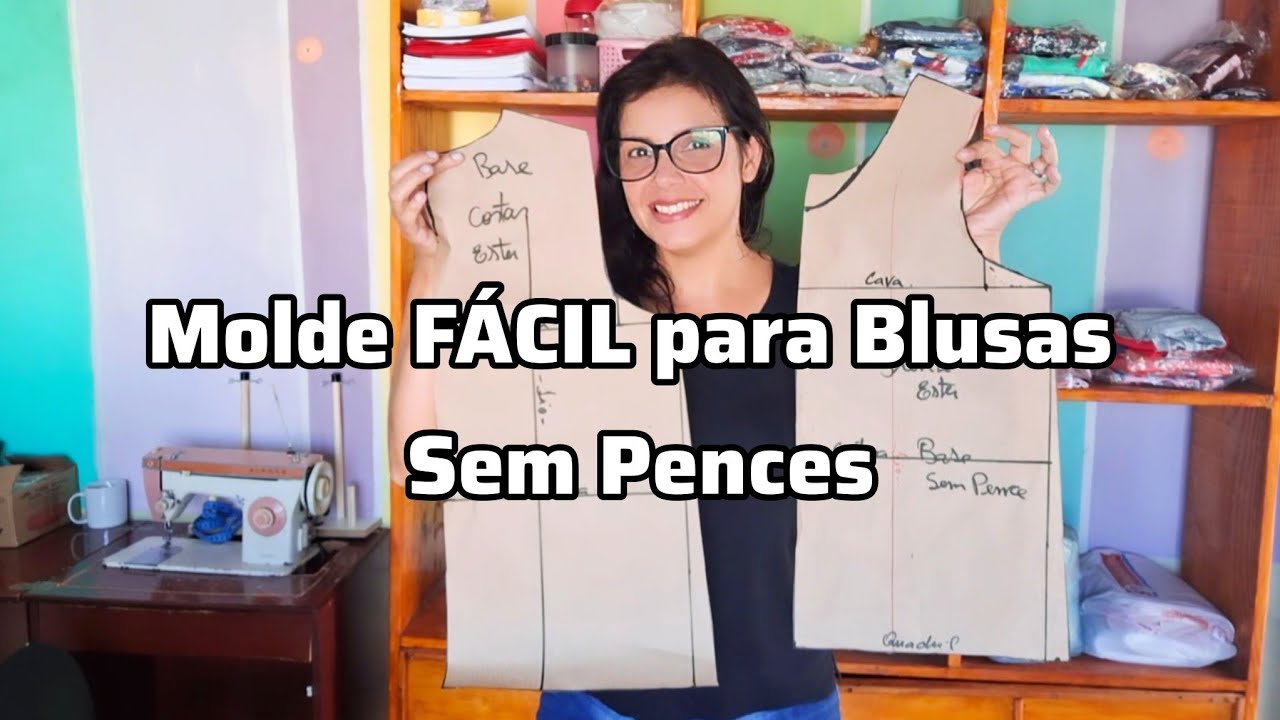 Как построить базовую выкройку блузки или платья. Без вытачек.