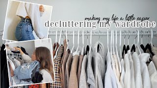 Decluttering My Closet (103 items to 53)| MINIMALISM