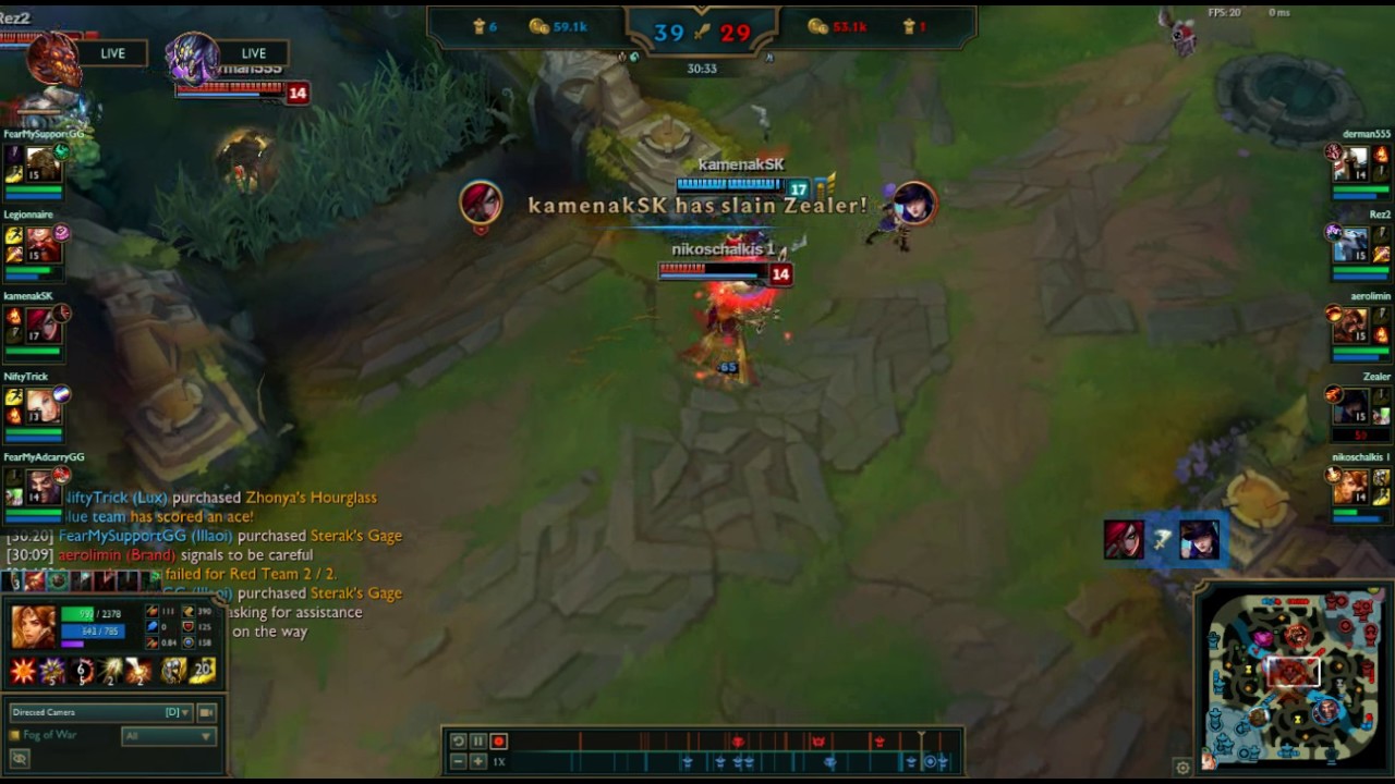 Kata pentakill literally 1v5 (Im leona)