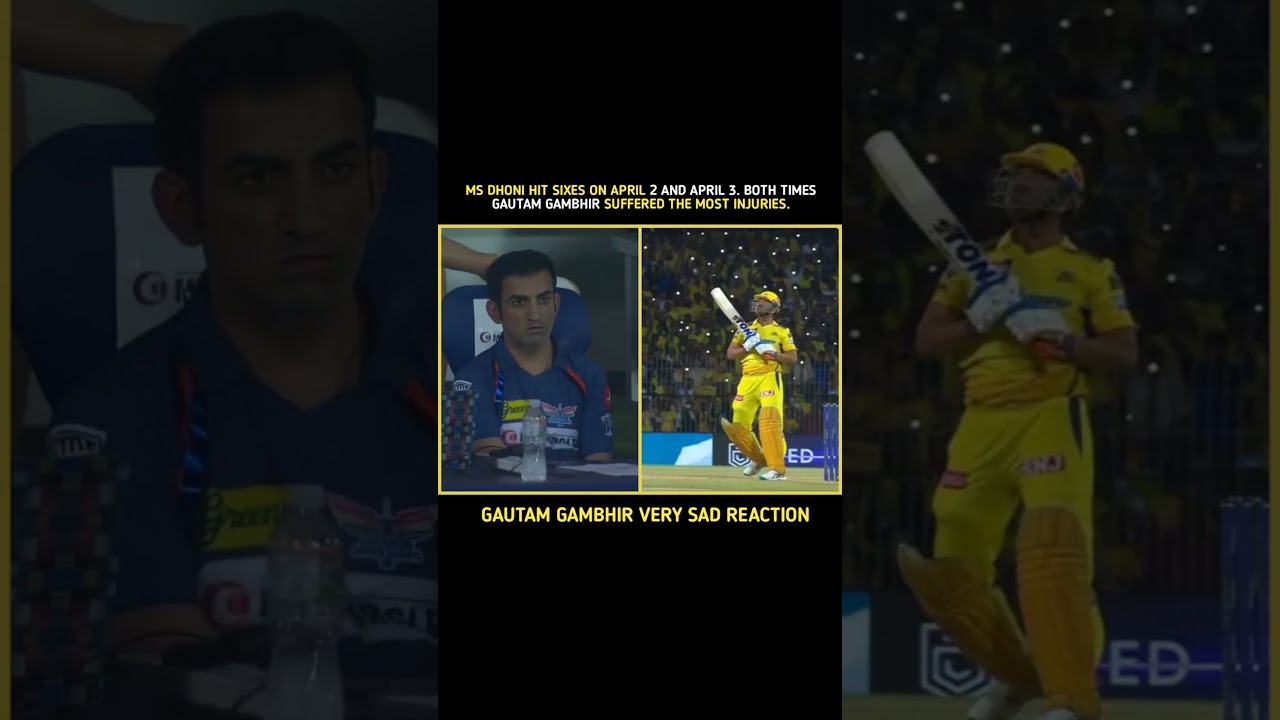 MS DHONI AND GAUTAM GAMBHIR FIGHT ON CSK VS LSG 2023 MATCH 😱 