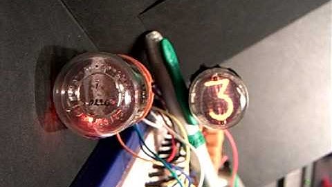 Russian Polyatron A-201 driving Burroughs B-5092 Nixie, new driving mode - like Japanese Polyatron