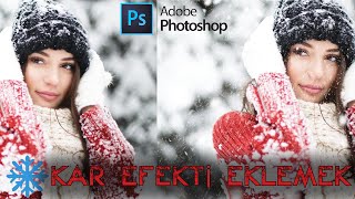 Photoshopta fotoğrafa kar efekti eklemek screenshot 3