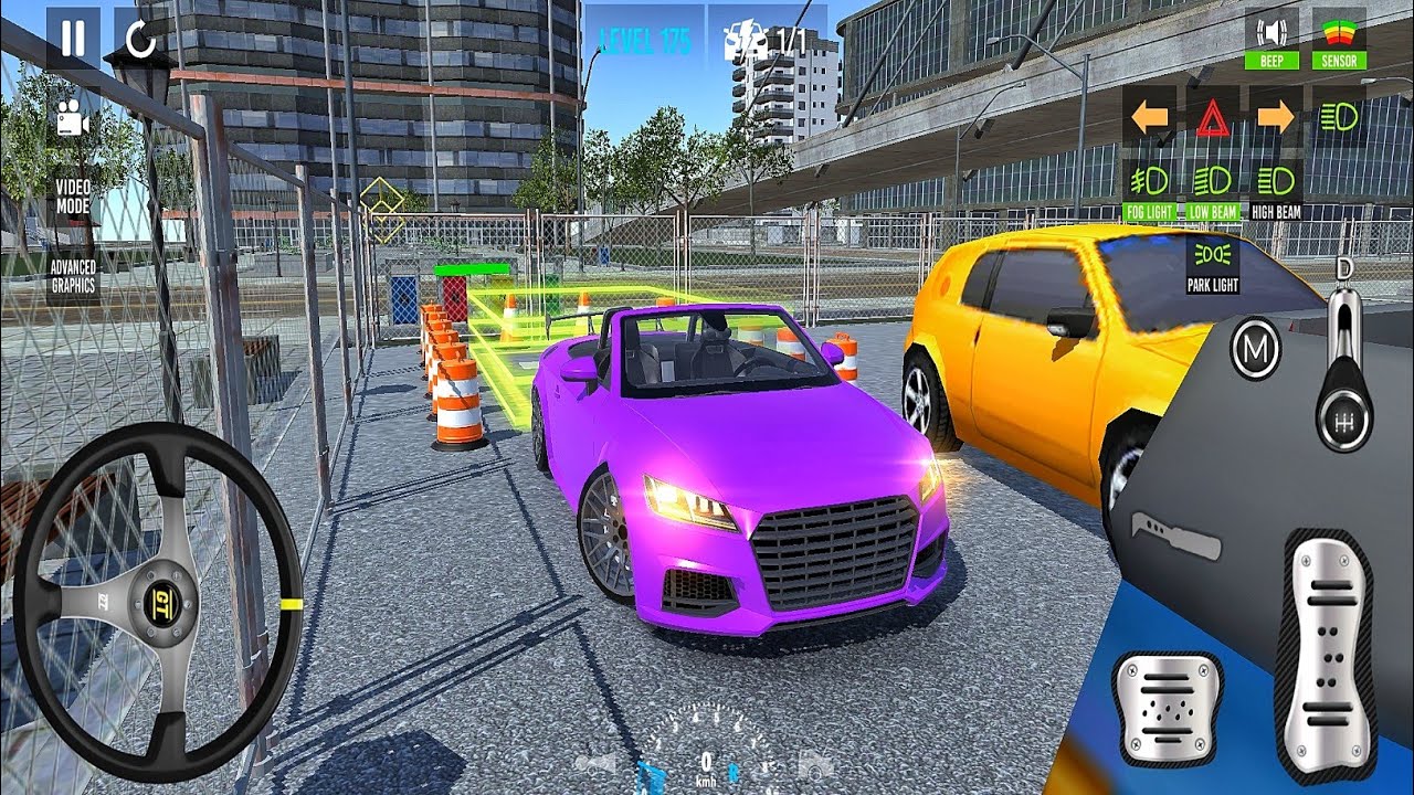 New Car Parking-School 2026 Impossible Multi-Level 96 Reverse Real Parking Car Game Android Gameplay