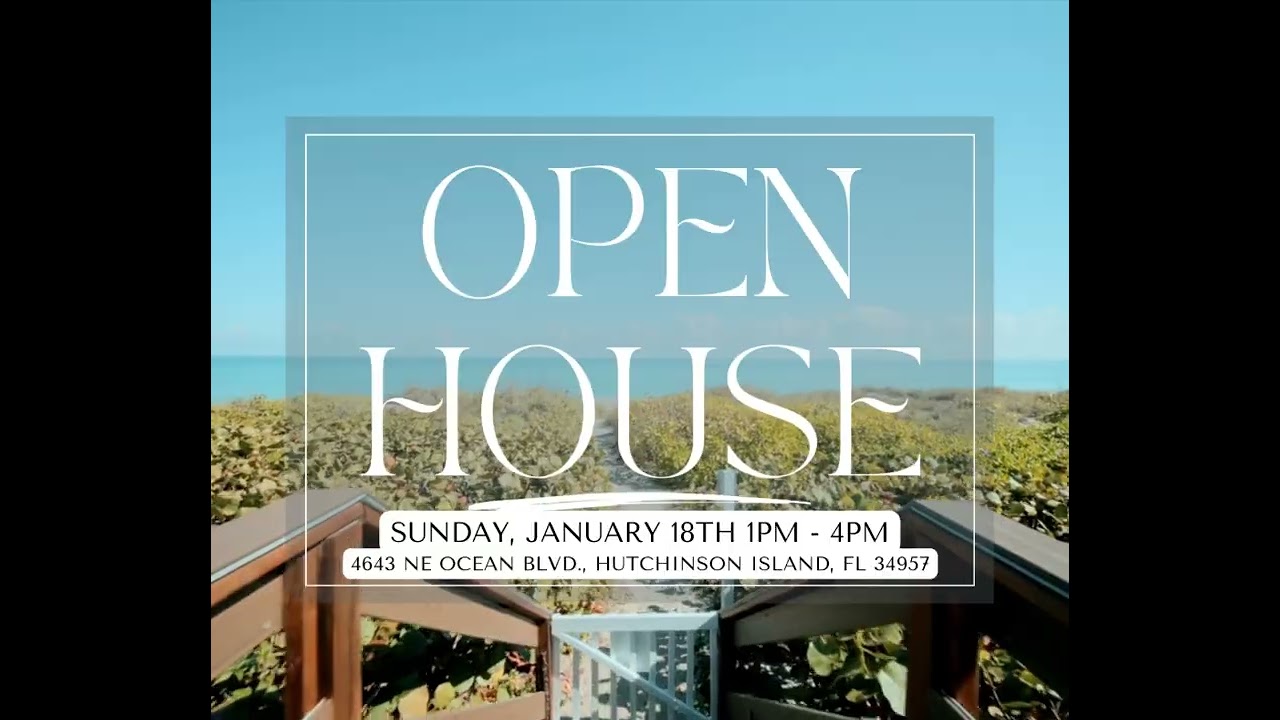 $251K Price Cut! Oceanfront Luxury Estate Open House | Jensen Beach FL | Private Beach Access
