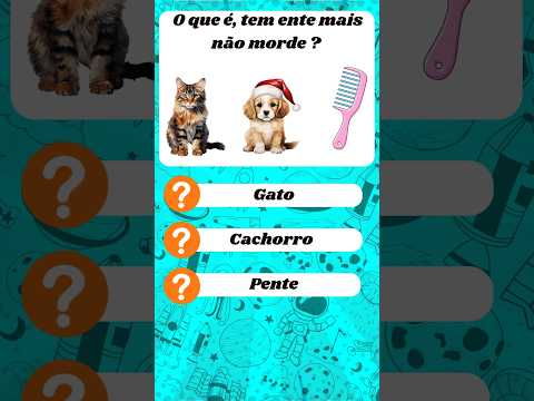O que é tem dente mas não morde