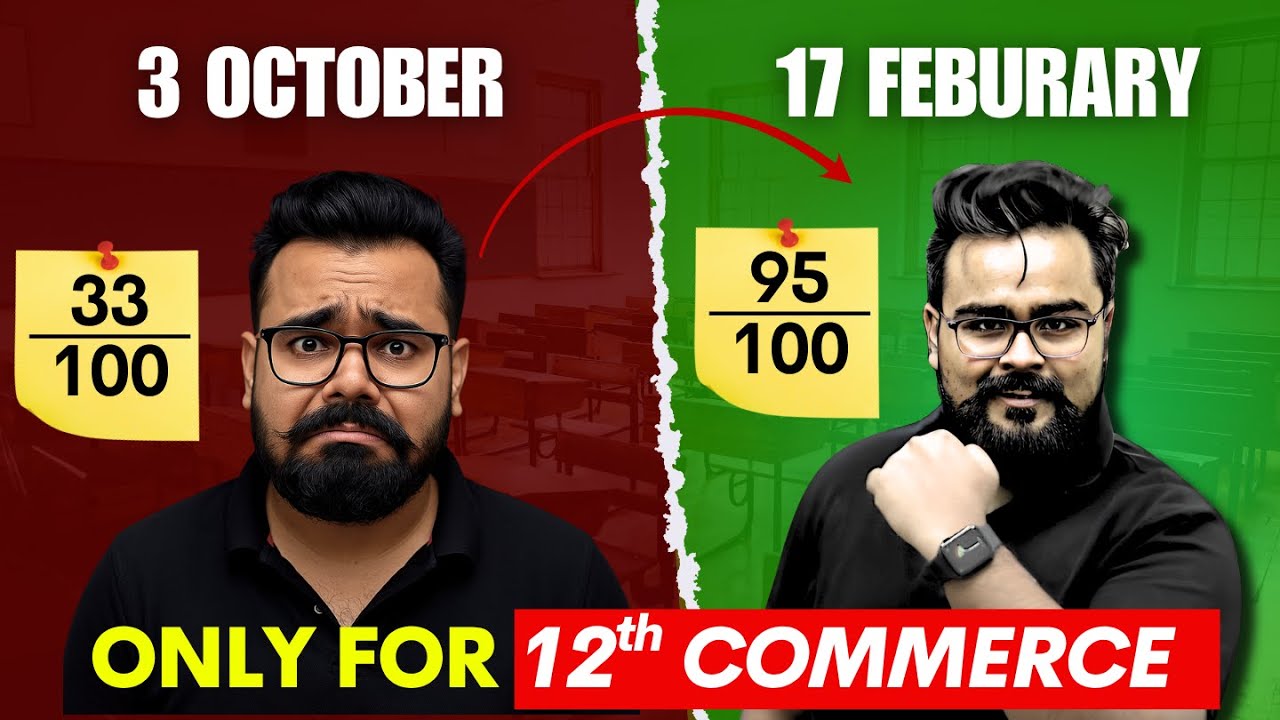 90 DAYS LEFT 🤯 Board Exam Strategy | class 12 Commerce - YouTube