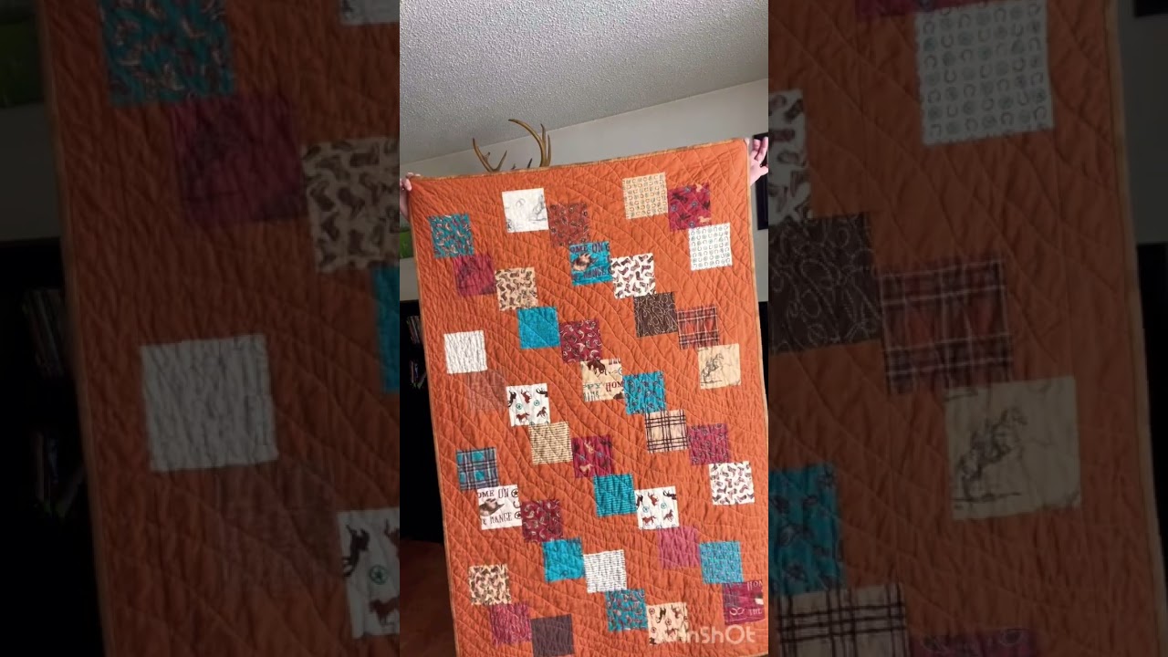 Another Quilt done! Falling Charms pattern.  