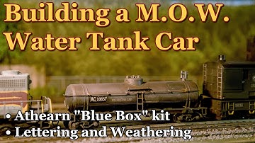 Maintenance of Way Water Tank Car for my HO Scale Model Railroad
