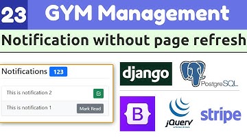 Notification system without page refresh jquery ajax | Django Full Course: Gym Management System #23