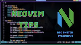 Neovim Tips - Creating big switch statement with nvim and macros