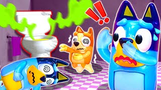 Bluey, Don't Forget to Flush the Toilet! | Pretend Play With Bluey Toys