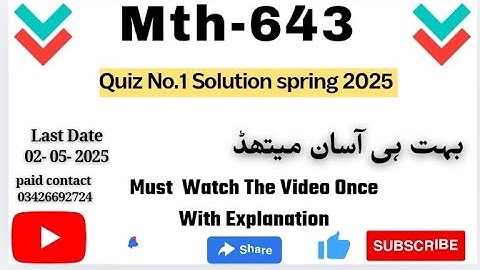 Mth643 Quiz 1 2025 💯 percent correct Answers