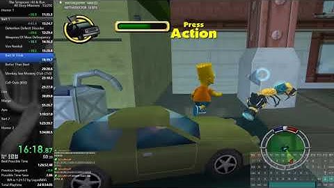 The Simpsons: Hit & Run Speedrun All Story Missions - 1:33:31