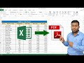 Easiest Way to Convert Excel Files to PDF in Microsoft Excel 📄