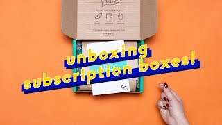 Unboxing Subscription Boxes (Healthy Snacks, Cute Stickers &amp; More!) | TEENAGE