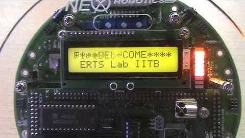 LCD Interfacing String Display on FireBird V P89V51RD2 Robot